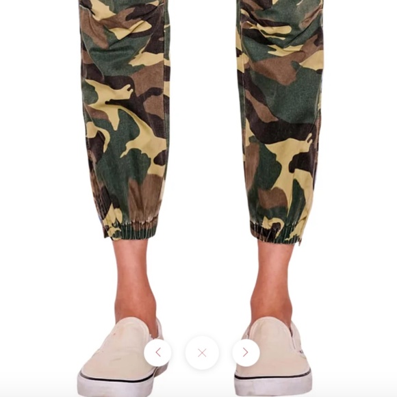 Sundry Camo Cotton Twill Zip Crop Jogger SIZE 27 - Picture 5 of 8